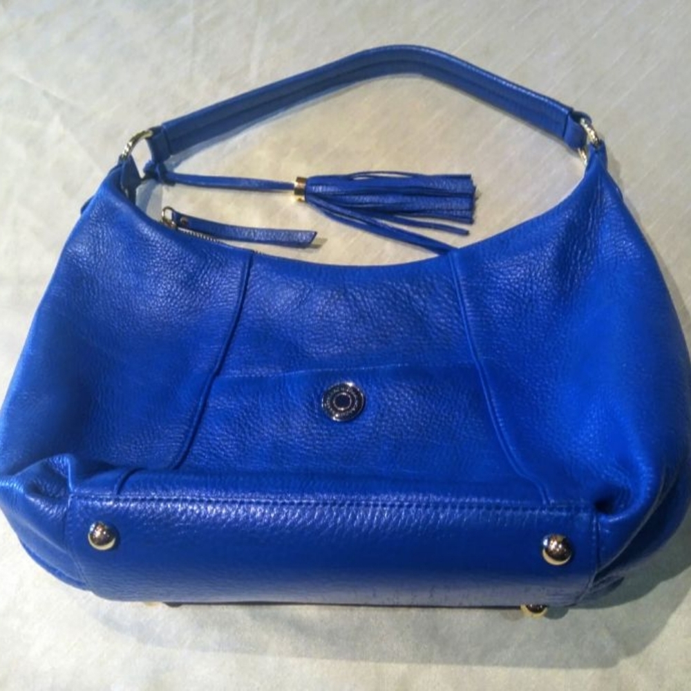 Isaac Mizrahi Blue leather bag